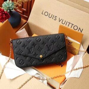 Louis Vuitton FÉLICIE POCHETTE Monogram Empreinte Leather